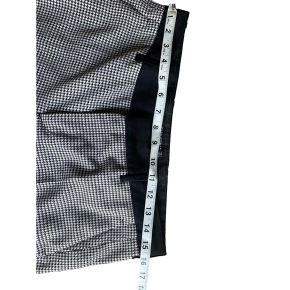 Zara Womens Dress Pants Trousers Black Houndstooth Career Pockets Medium Ankle - Picture 3 of 9